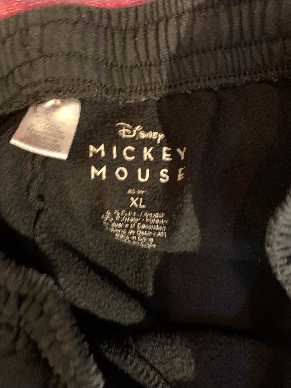 Disney Black Jogger Sweatpants with Mickey Graphic - Picture 6 of 11